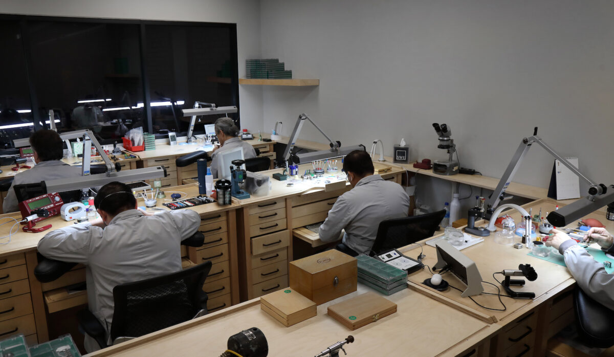 TimeRepair specialist performing careful watch repair and maintenance